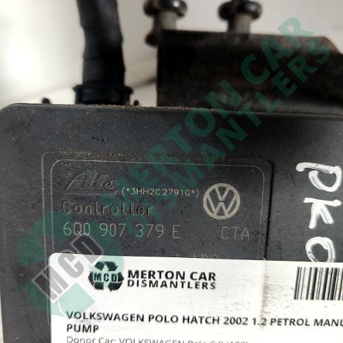 VOLKSWAGEN POLO HATCH 2002 1.2 PETROL MANUAL ABS PUMP