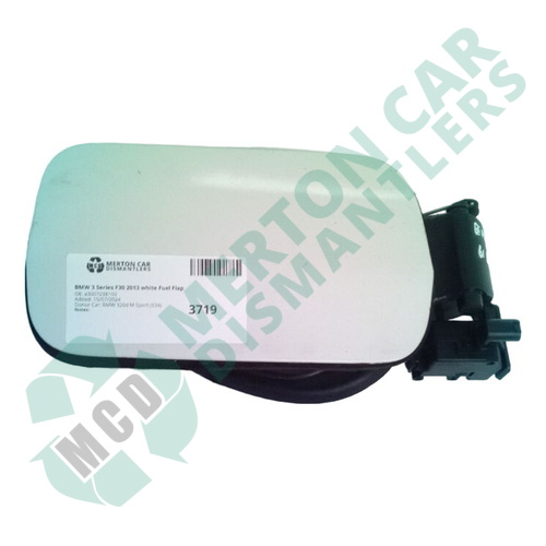 BMW 3 Series F30 2013 white Fuel Flap