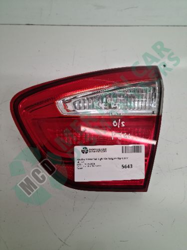 KIA Rio 1 Rear Tail Light On Tailgate Right Side