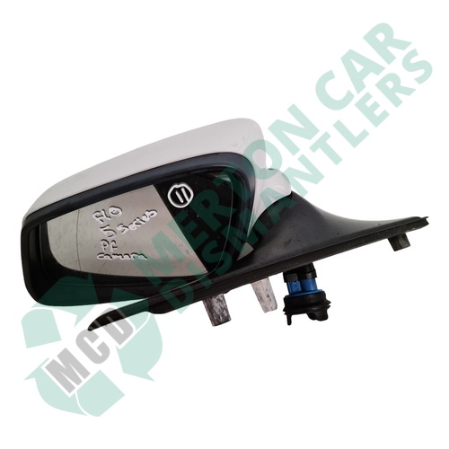 BMW 5 SERIES WHITE F10 WING MIRROR POWER FOLD CAMERA 3 PIN LEFT N/S