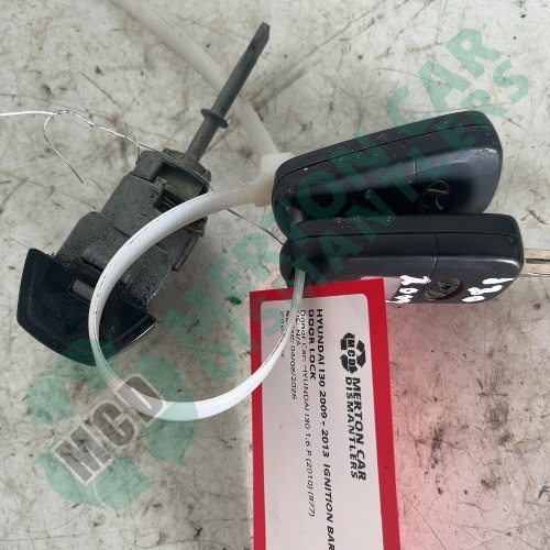 HYUNDAI I30 2009 - 2013 IGNITION BARREL & KEY AND DOOR LOCK