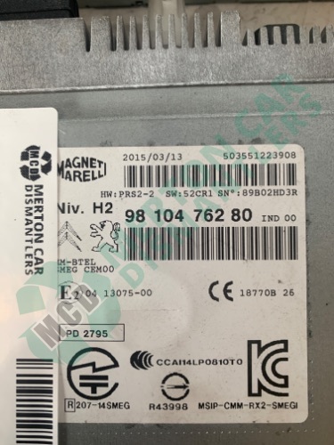 PEUGEOT 508 Sr Hdi Sat Nav Kit